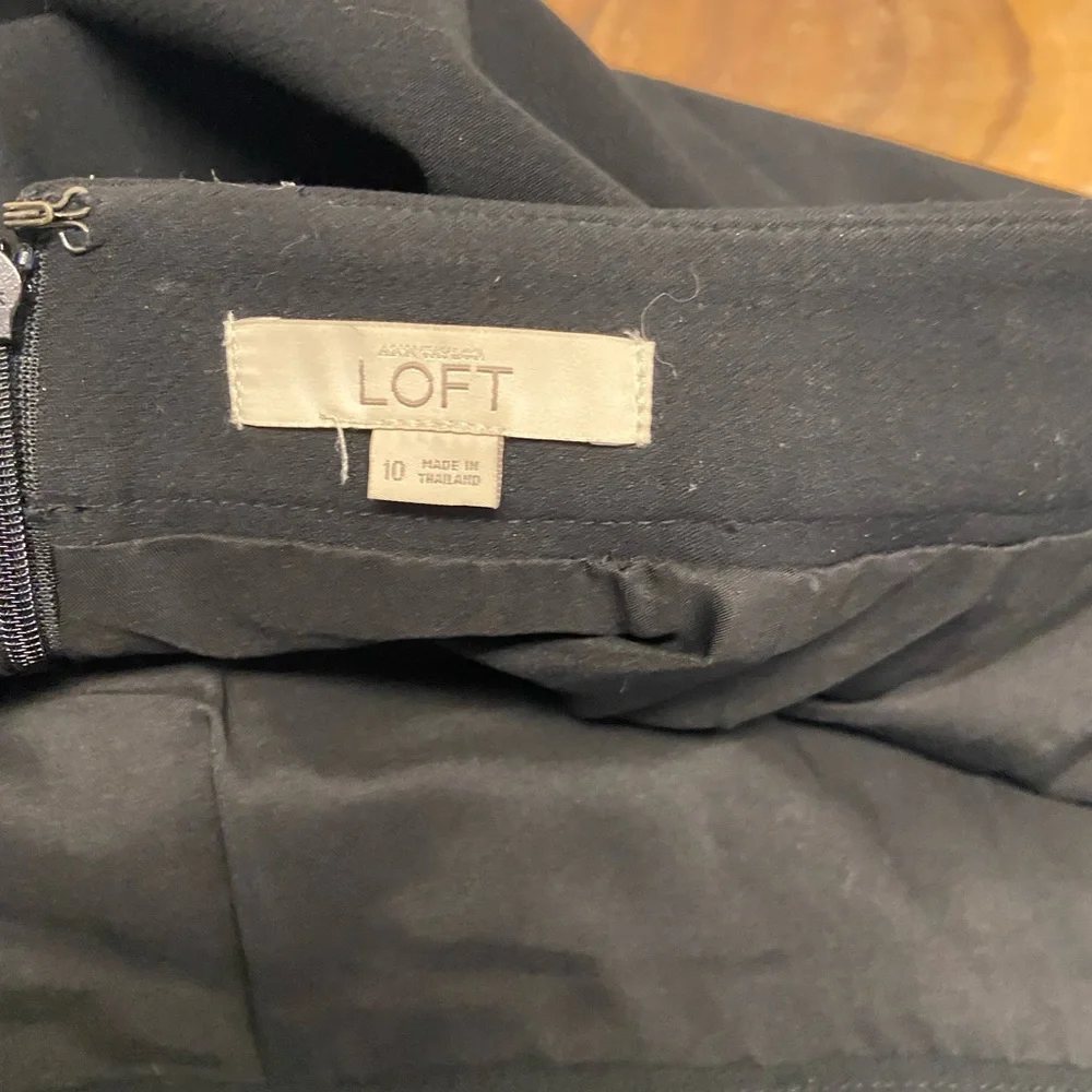 Loft Black Career Skirt